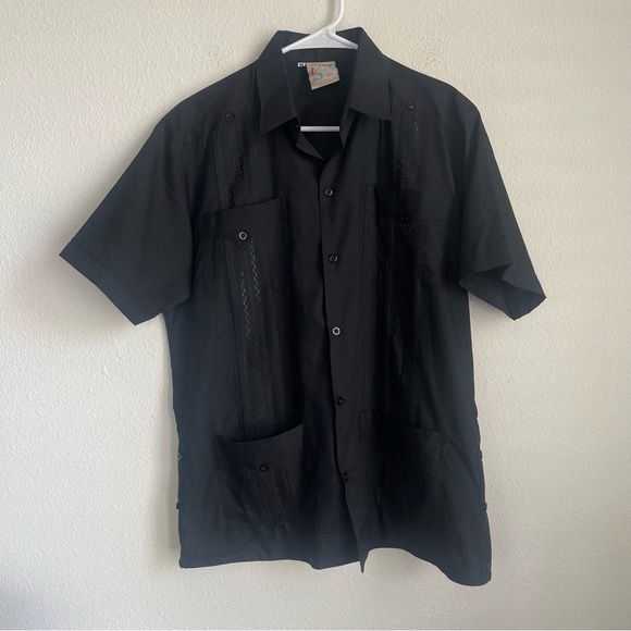 El Interior 4 Pocket Short Sleeve Hawaiian Button Down Shirt - Picture 2 of 6